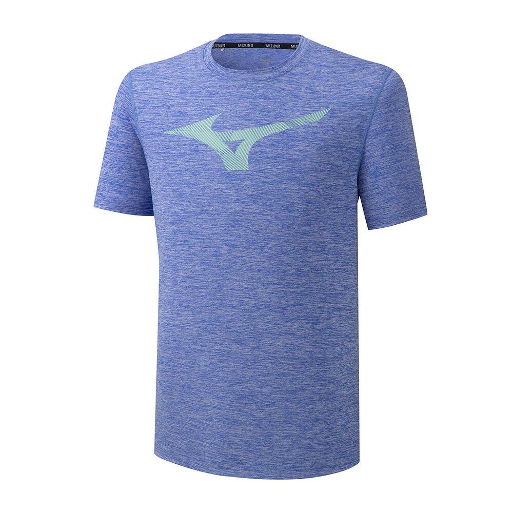 Mizuno Men's Running T-Shirts Blue Core RB Graphic Apparel - J2GA013529